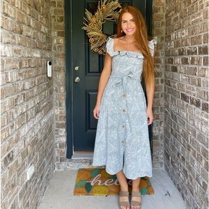 Hello Molly Button Down Maxi Dress💚
